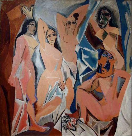 Picasso was the gateway to true modern art. his painting les demoiselles d'avignon is considered the