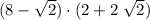 (8 - \sqrt{2}) \cdot (2 + 2\; \sqrt{2})