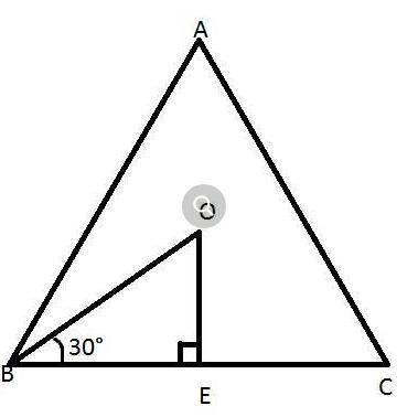 The perimeter of equilateral triangle abc is 81/3 centimeters, find the length of the radius and apo