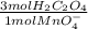 \frac{3molH_{2}C_{2}O_{4}}{1mol MnO_{4}^-}