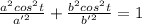 \frac{a^{2}cos^{2}t}{a'^{2}}+\frac{b^{2}cos^{2}t}{b'^{2}}=1