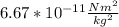 6.67*10^{-11}  \frac{Nm^2}{kg^2}