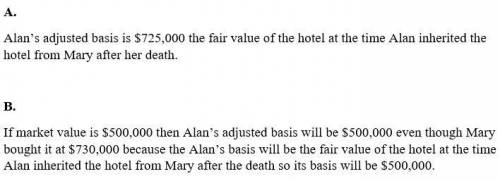 alan meer inherits a hotel from his grandmother, mary, on february 11 of the current year. mary bou