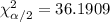 \chi^2_{\alpha/2}=36.1909