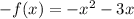 -f(x)=-x^2-3x