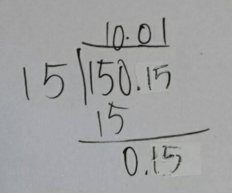 What is the steps to dividing  a. decimal by decimal?
