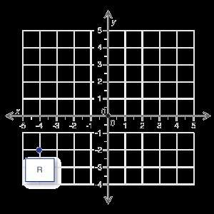 Point r on the coordinate grid below shows the location of a car in a parking lot. a second car need
