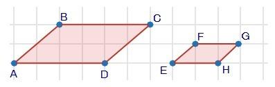 Parallelogram abcd is dilated to form parallelogram efgh. which corresponding angle is congruent to