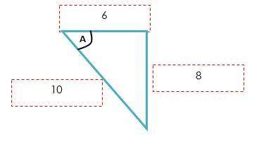 Which trigonometric function is being used if we get the fraction 6/10 as our answer? question 3 op