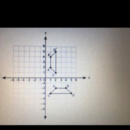 (10 points) 1.polygons abcd and a’b’c’d’ are shown on the following coordinate grid what set of tra