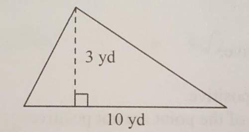 Find the area. the figure is not drawn to scale a. 30 yd squared b. 6.5 yd squared c. 13 yd squared