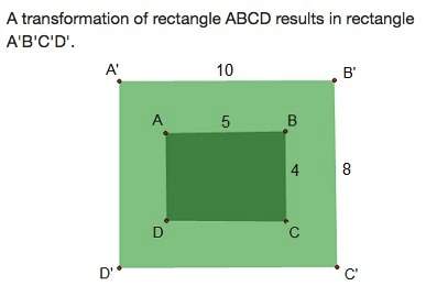 Atransformation of rectangle abcd results in rectangle a'b'c'd'. which transformation maps the pre-i
