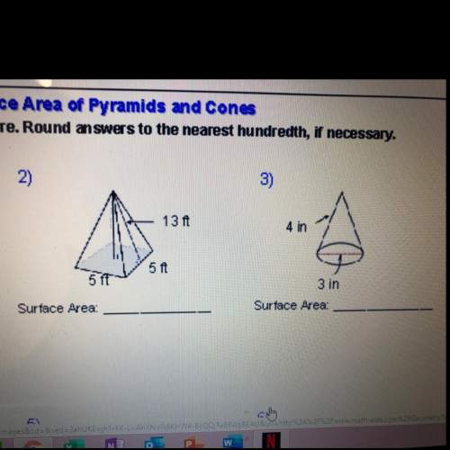 What are the surface areas of numbers 2 and 3? also could you explain how you did it?
