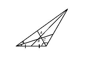 Name the point of concurrency of the angle bisectors. a. a b. b c. c d. not shown