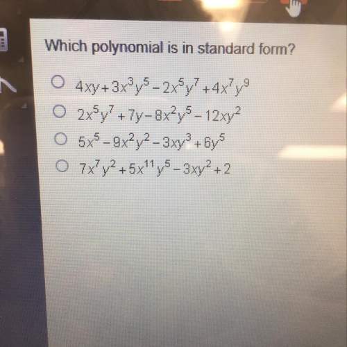 Which polynomial is in standard form.