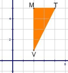 If δmtv is reflected across the x-axis, what are the resulting coordinates of point t