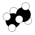 Study the image and answer the question. the image represents because the molecules are . 1.a compou