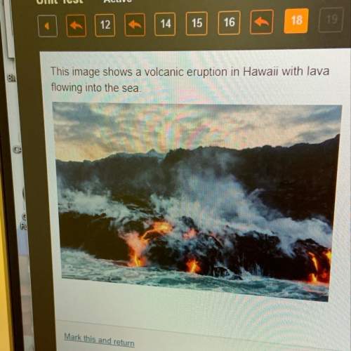 This image shows a volcanic eruption in hawaii with lava flowing into the sea. which statements best