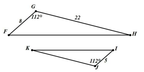 In the diagram shown below, ∠k=18º and ∠h=18º. prove kj=13.75. justify your steps in a paragraph pr