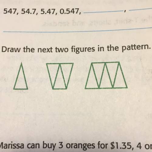 Draw the next two figures in the pattern