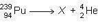 Consider the nuclear equation below. what is x? 235/96 cm 243/92 u 235/92 u 243/96 cm