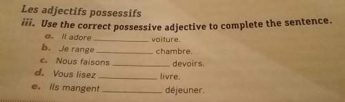 Use the correct possessive adjective to complete the sentences☺