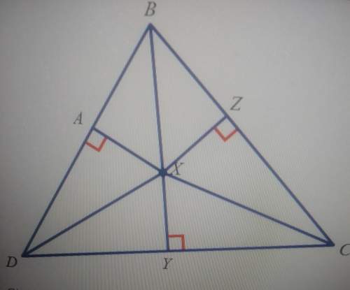 Given that point x is the incenter of abcd, what can you conclude about line segments xy, xa, and yz