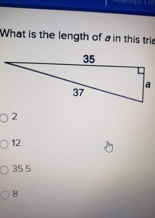 What is the length of a in this triangle?