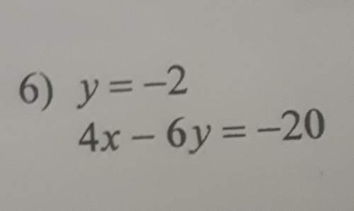 How do i solve it by substitution? y=-24x-6y=-20