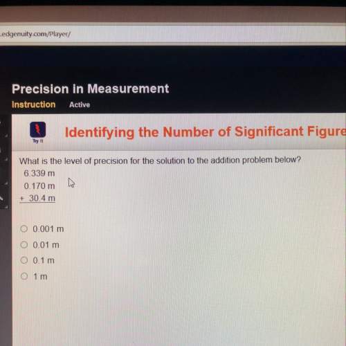 What is the level of precision for the solution to the addition problem below? 6.339 m 0.170 m + 30