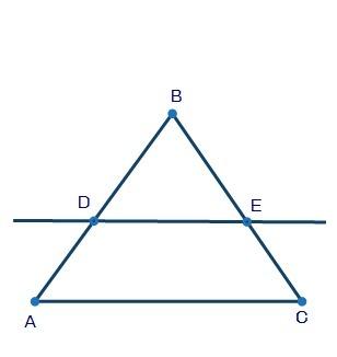 Ineed this asap triangle abc is shown below with line de passing through the center: if triangle a