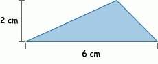 What is the area of the triangle? cm2