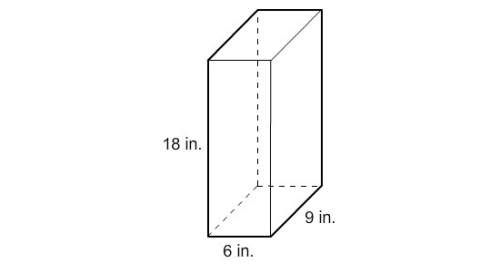 What is the surface area of the right prism? 972 in2 540 in2 486 in2 648 in2