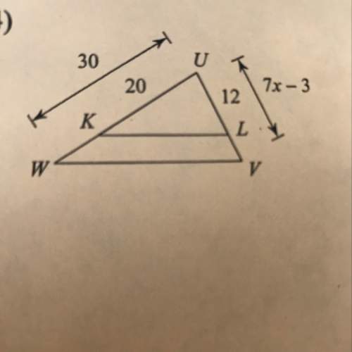 What is the value of x? the triangle is similar.
