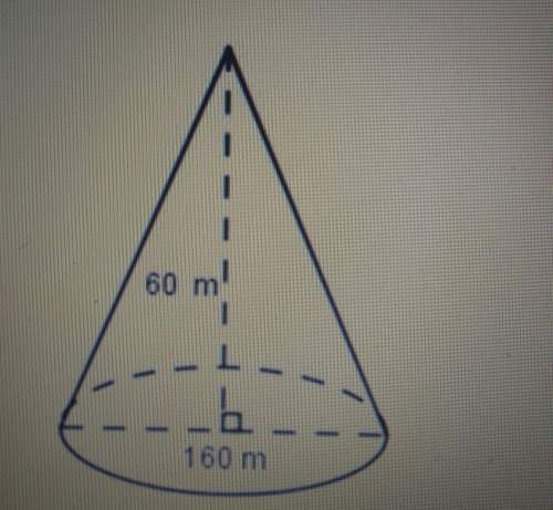 Can someone me with thissswhat is the lateral area of the cone to the nearest whole number? the f