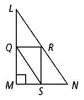 3. points q, r, and s are the midpoints of the sides of triangle lmn. lm = 16, qr = 6, and qs = 10.