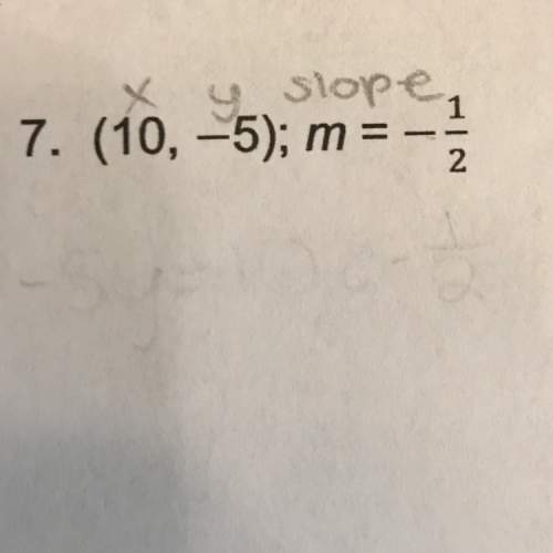 How do i right this equation in slope intercept form that passes through the given point and (y=mx+