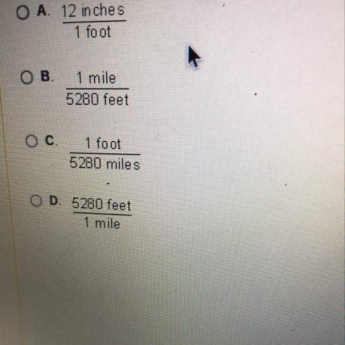 To convert a distance of 12,000 feet to miles which ratio could you multiply by?