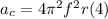 a_c=4\pi^2f^2r(4)