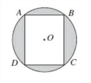 Asquare abcd is inscribed in a circle. the square has a base edge of 2 inches.find the area of the r