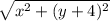 \sqrt{x^2+(y+4)^2}