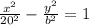 \frac{x^2}{20^2} -\frac{y^2}{b^2} =1