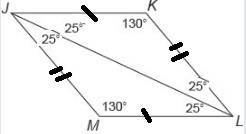 Klm is a parallelogram.  what is the measure of ∠klj?   enter your answer in the box.