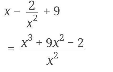 Which of the following statements accurately describes the expression x-2/x^2+9​