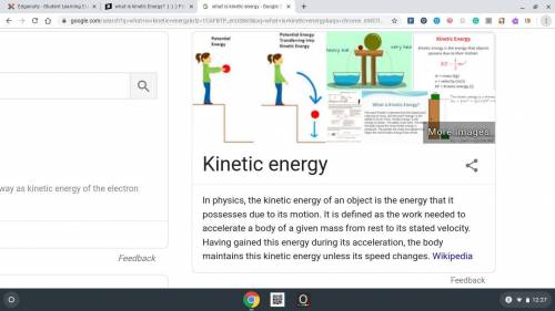What is kinetic energy?  : ) : ) : ) plz  me