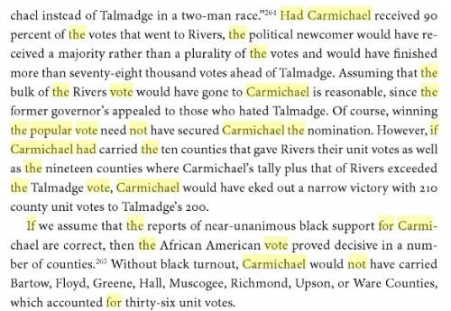 If carmichael had won the popular vote for governor, why was he not the governor?