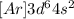 [Ar]3d^{6}4s^2