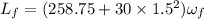 L_f = (258.75 + 30\times 1.5^2)\omega_{f}