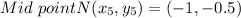 Mid\ pointN(x_{5} ,y_{5})=(-1, -0.5)