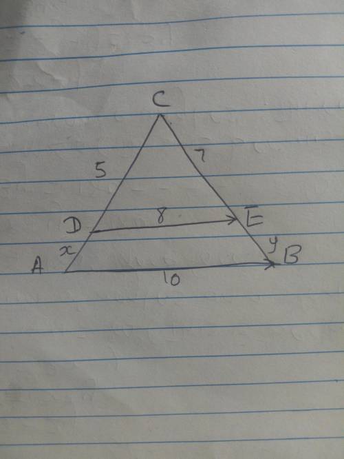 Solve attached problem. find x and y.  you!